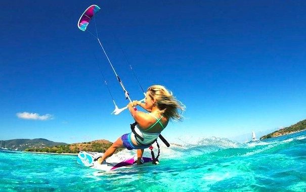 Kite surf with Indian Ocean Breezes.