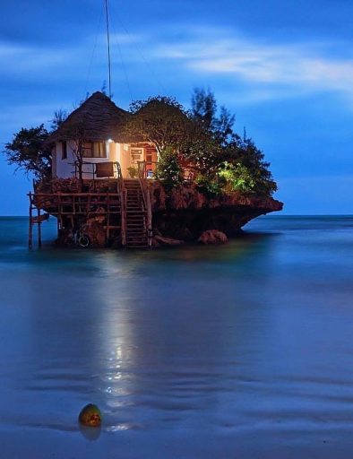 The Rock Restaurant Sunset Dinner from Stone Town